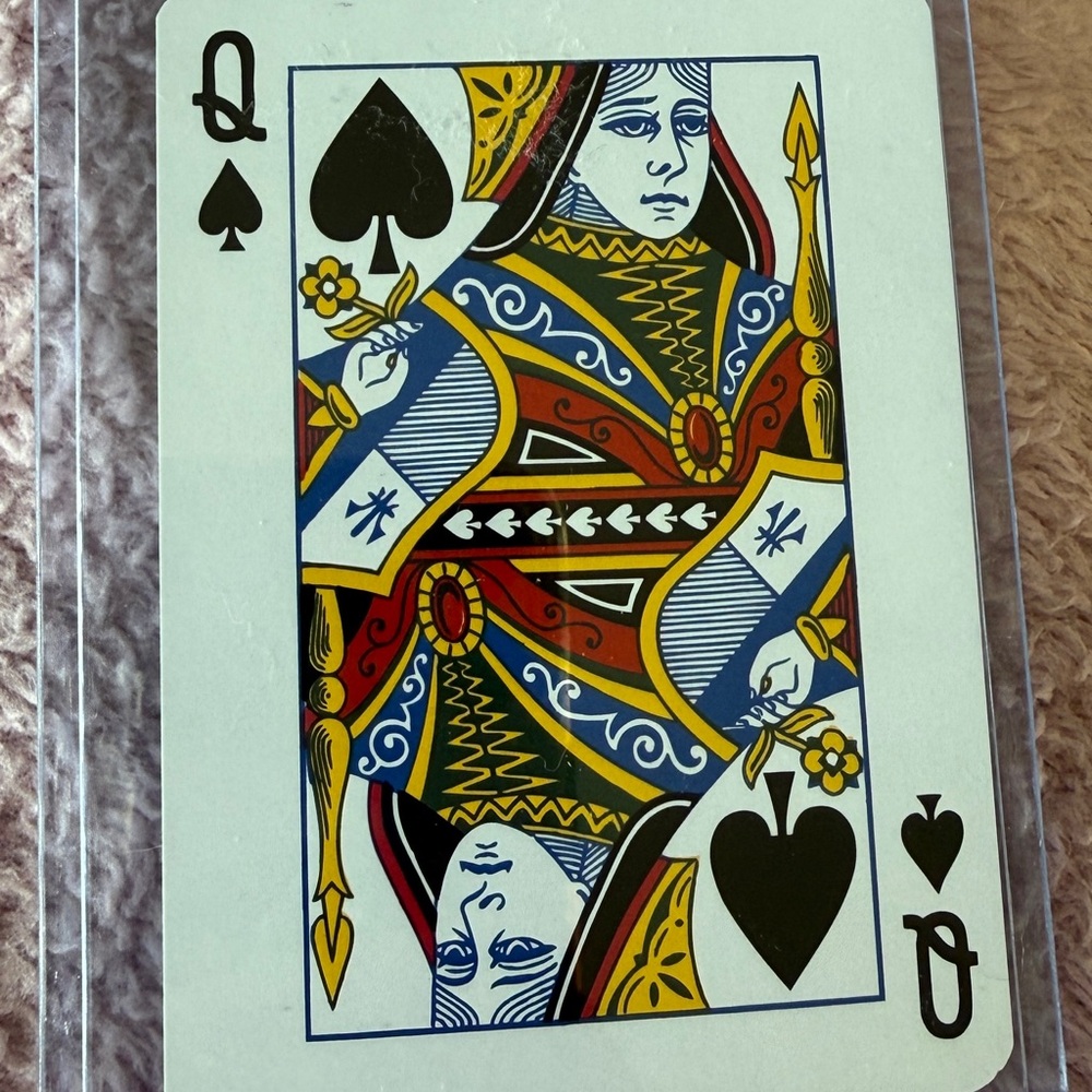 Jimmy Choo QUEEN Playing Card in plastic sleeve
